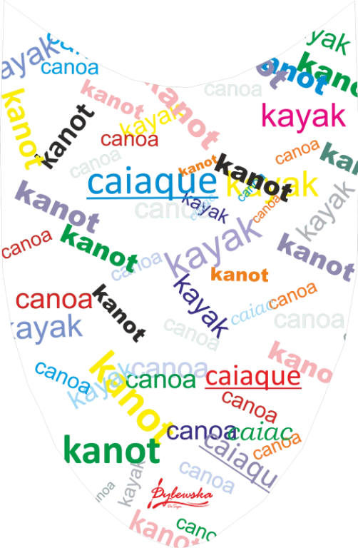 Fartuch kajakowy Kayak words